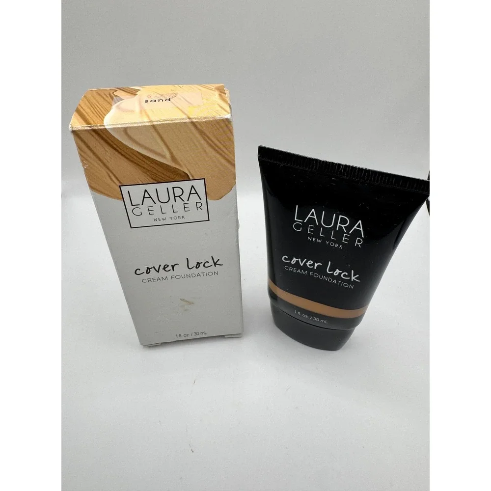 Laura Geller Cover Lock Cream Foundation Sand NIB